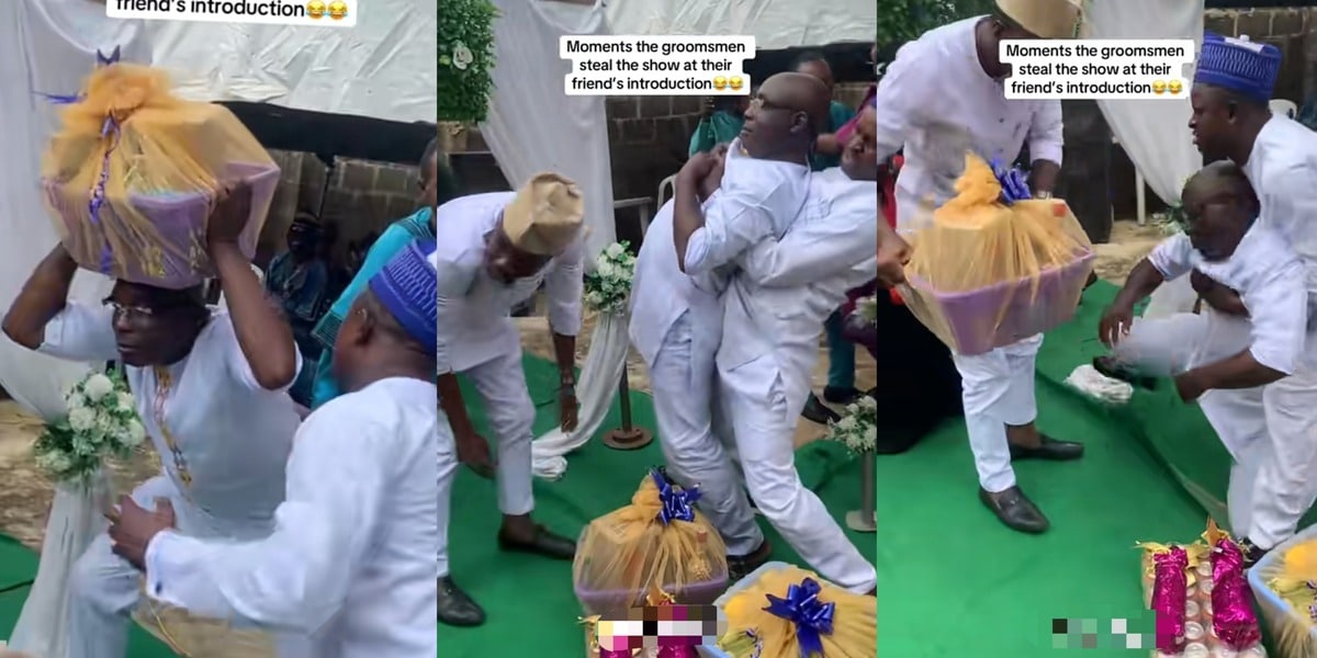 Groomsman goes viral with dramatic gift presentation at friend's introduction ceremony
