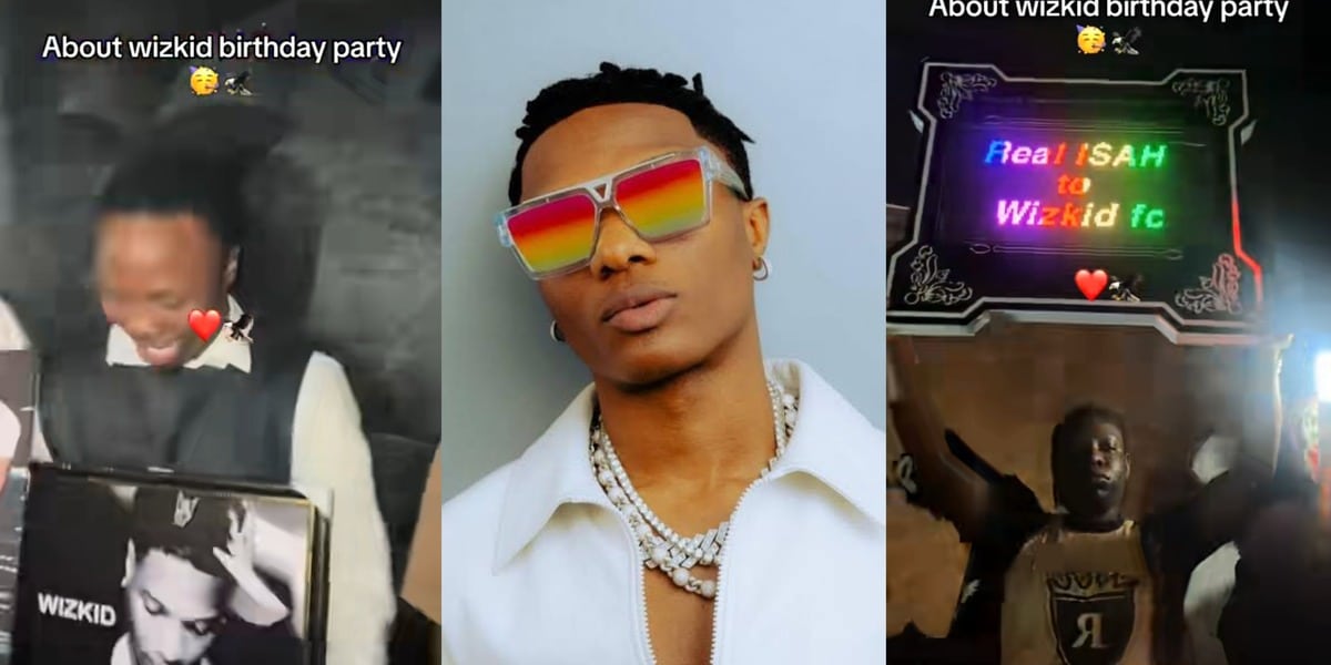 Wizkid's fans shut down nightclub with portraits to celebrate singer's 34th birthday
