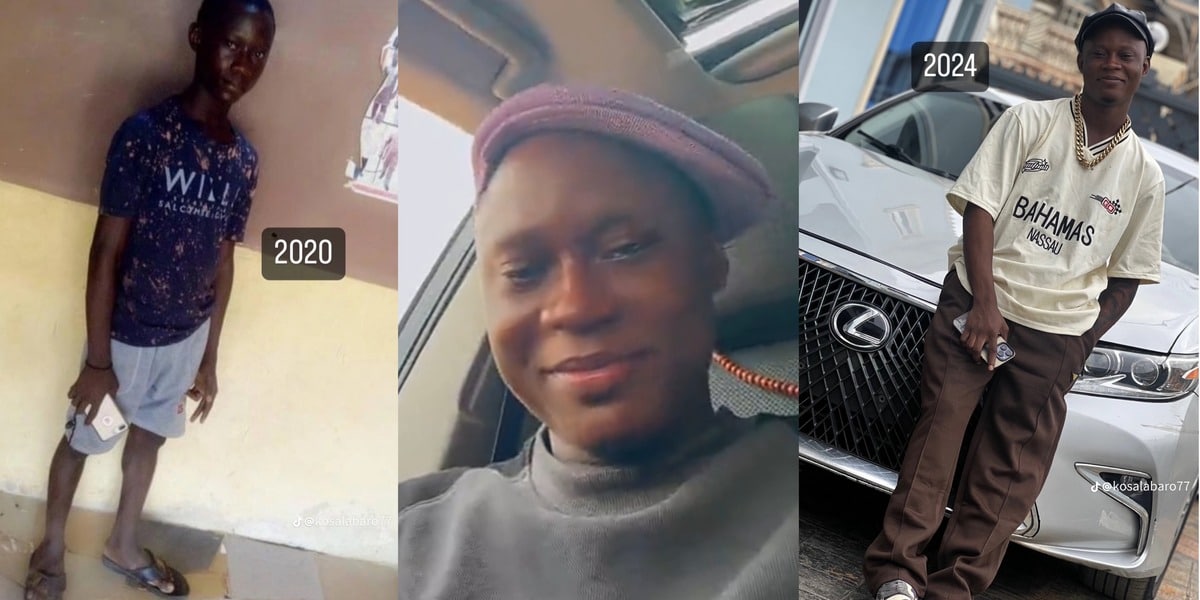 Nigerian man’s stunning transformation causes buzz as he shares before and after photos