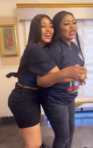 Regina daniels praises mother