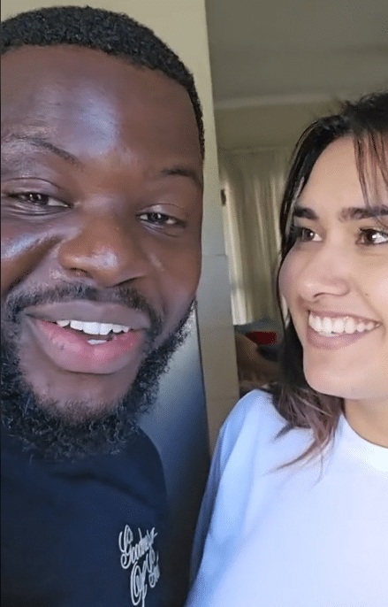 Man proudly flaunts his young Oyinbo wife online, calls her his biggest life accomplishment