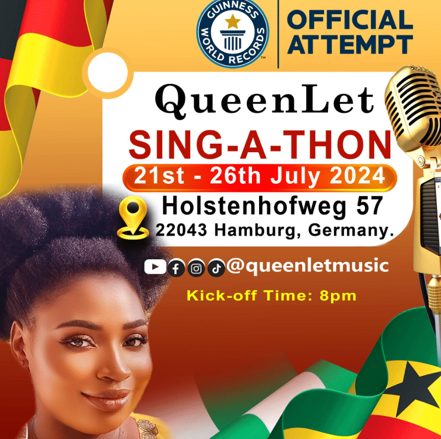 Sing-A-thon: Ghanaian singer sets to begin singing marathon to break world record 