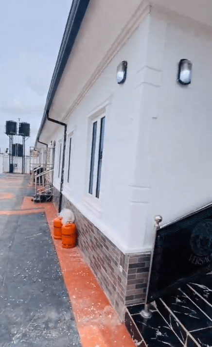 Nigerian man celebrates building dream house after years of struggle abroad