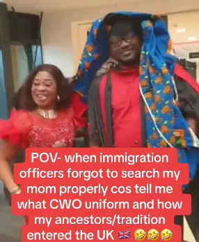 Mom uses her CWO wrapper to cover son as he graduates from a foreign university