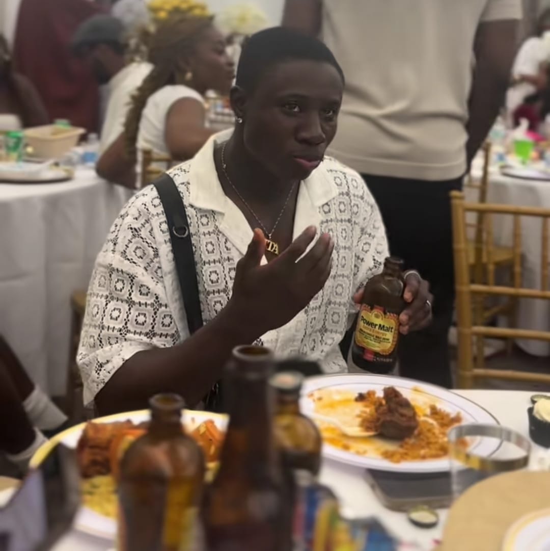 Ghanaian man dances and rolls on floor after tasting delicious Nigerian jollof rice