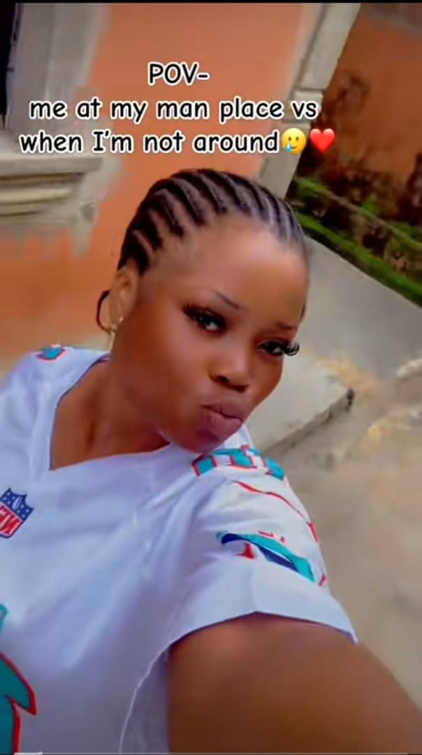 Lady reveals abundance of food at boyfriend's house when she's around versus when she's absent