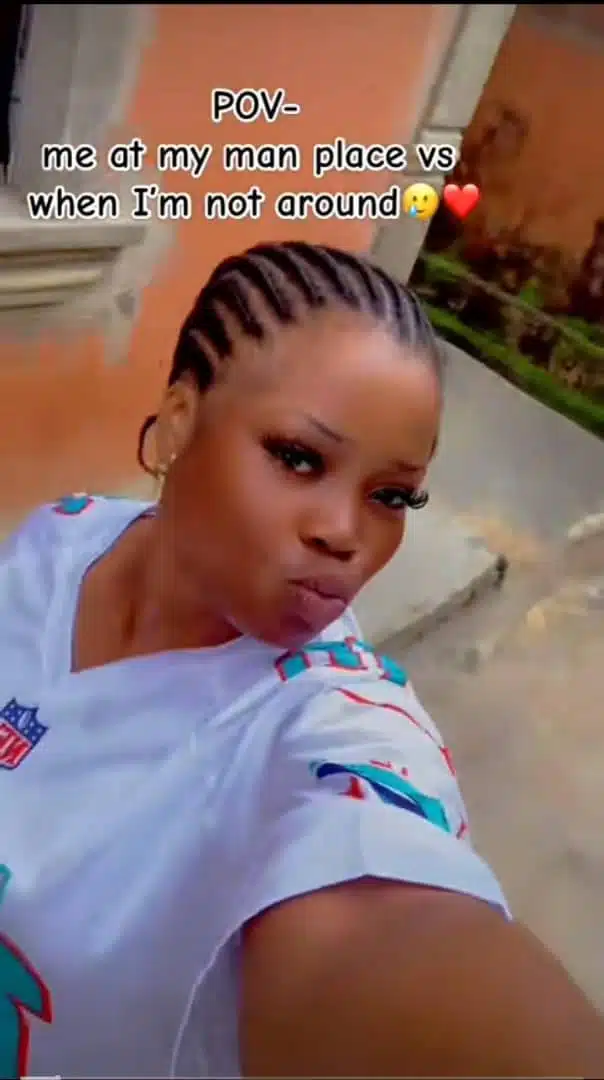 Lady reveals abundance of food at boyfriend's house when she's around versus when she's absent