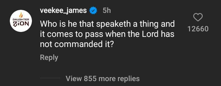 Veekee James reacts after Uche Maduagwu delivered God's message about her marriage