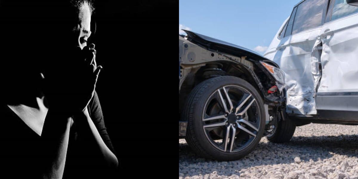 wife husband car accident side chick traveling