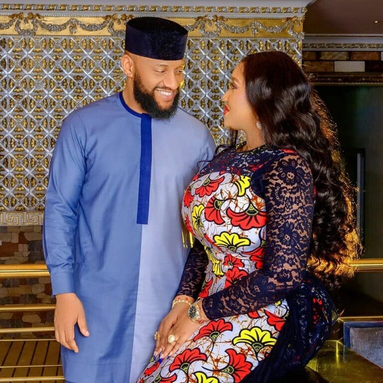 Yul Edochie and his wife, Judy Austin