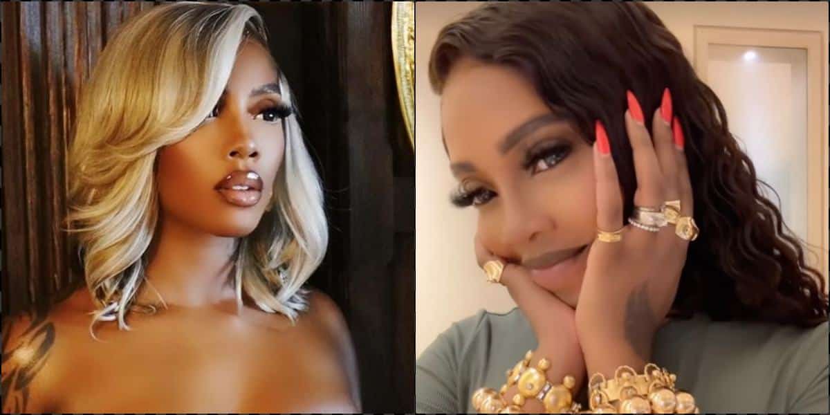 Tiwa Savage supposedly flaunts an engagement ring, wedding band