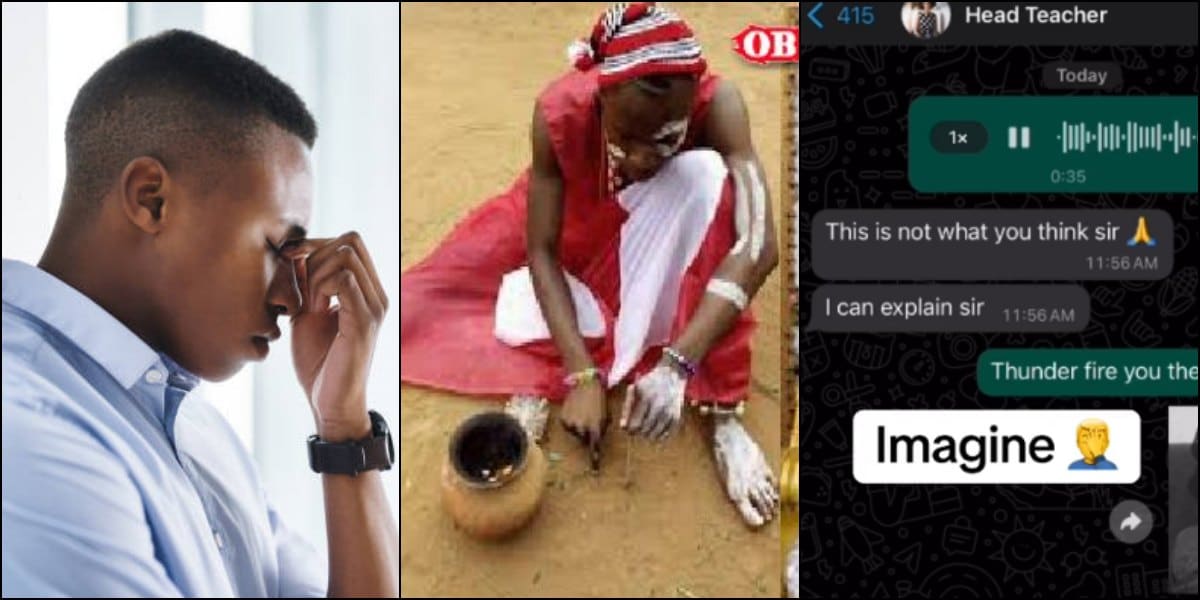 Man drags head teacher for making his son play role of 'Dibia' during school drama