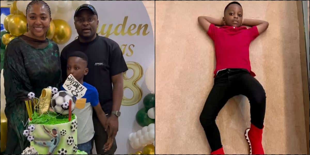 Ubi Franklin, Lilian Esoro reunite to celebrate son’s 8th birthday