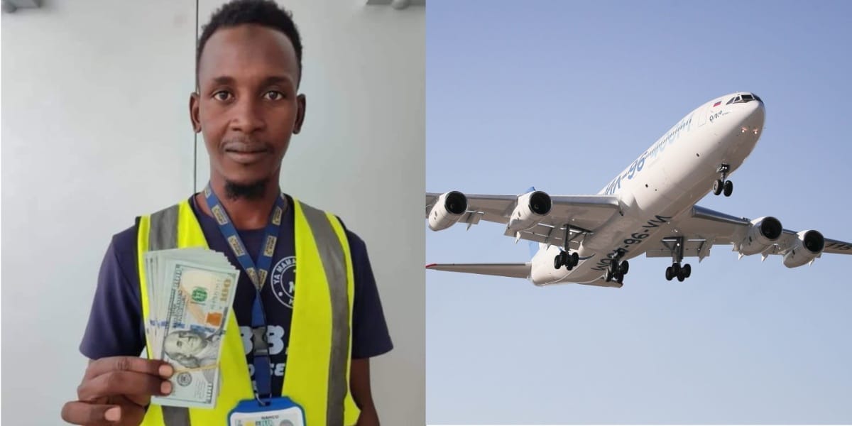 Airport cleaner returns ,000 found on aircraft