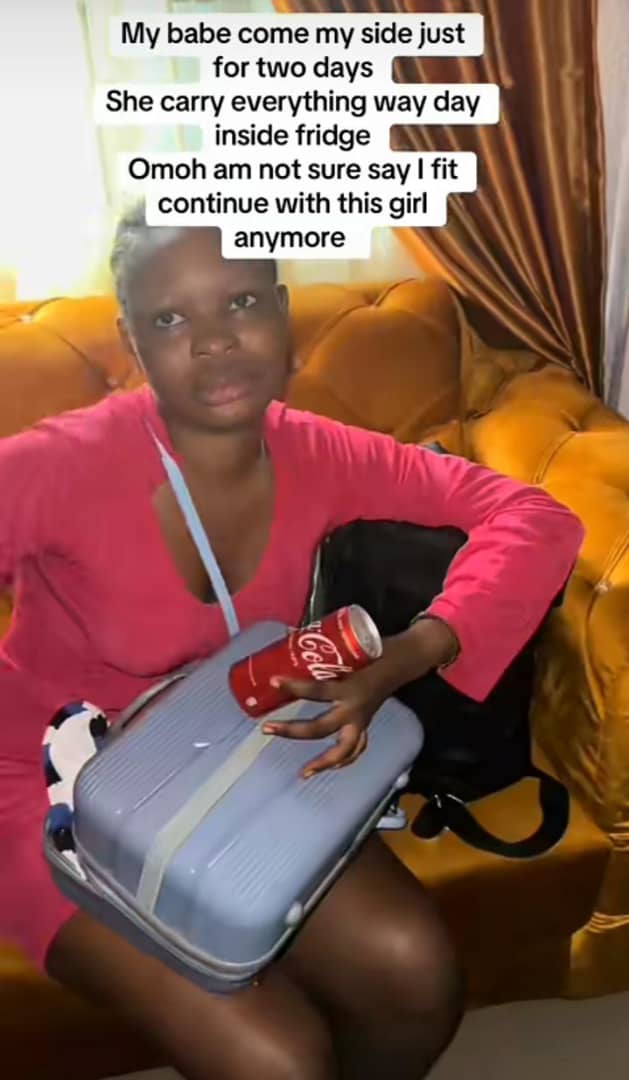 Man threatens breakup after girlfriend empties his refrigerator during visit