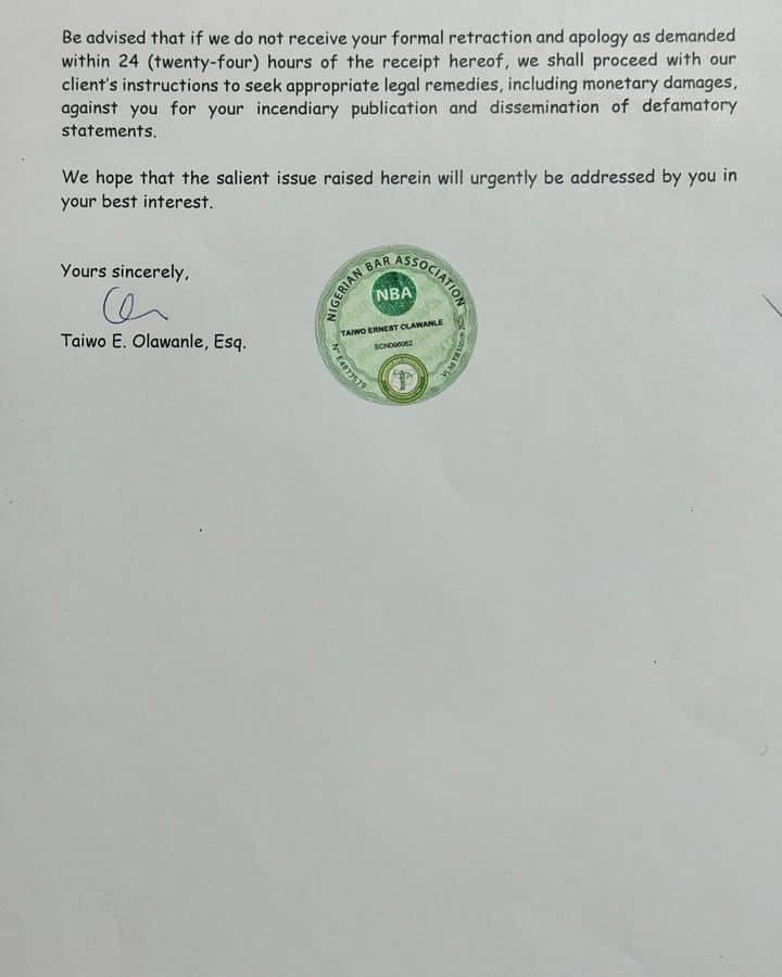 Falz issues VeryDarkMan a 24-hour ultimatum to retract defamatory statements or face legal action