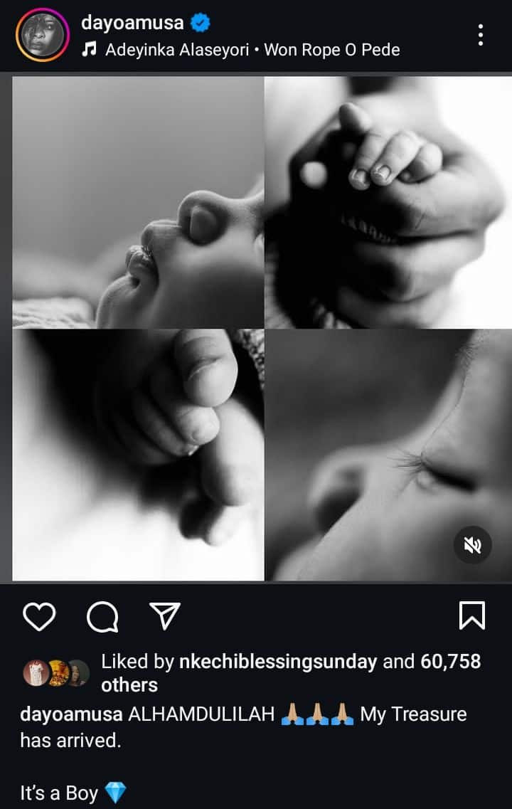 Dayo Amusa Instagram post