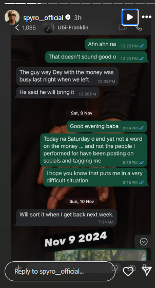 Spyro counters Ubi Franklin’s N10.5M debt claim, shares evidence Spyro counters Ubi Franklin’s N10.5M debt claim, shares evidence