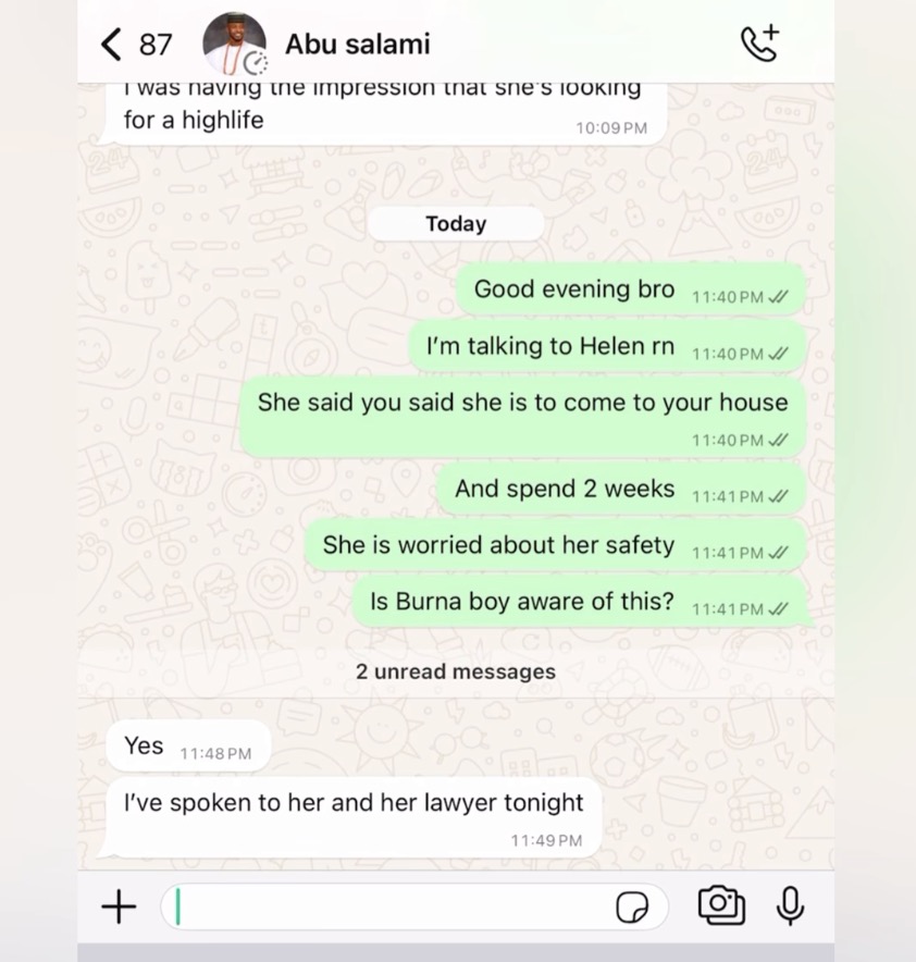 Lucky Udu denies Cubana’s alleged baby mama’s claim, shares side of story lucky udu's chat with abu salami