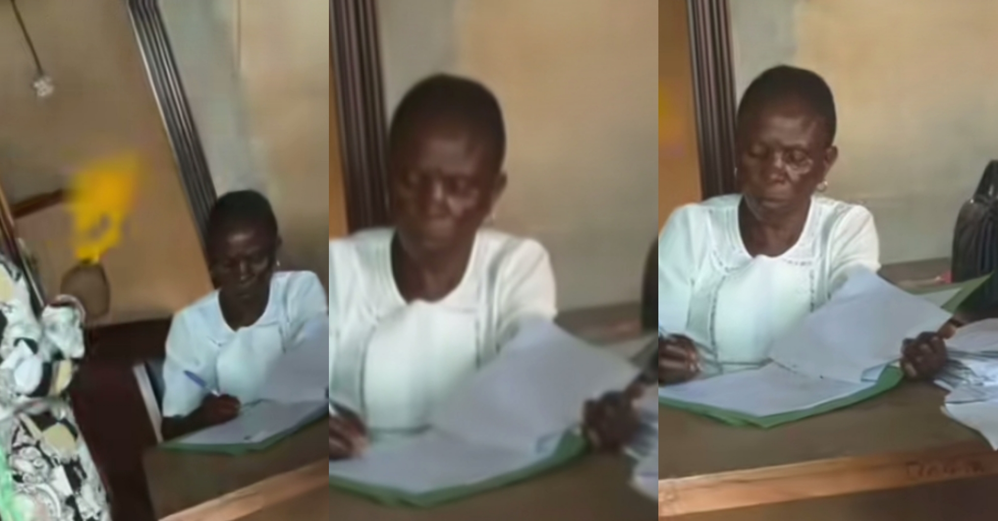 Video shows female student fanning lecturer in her office
