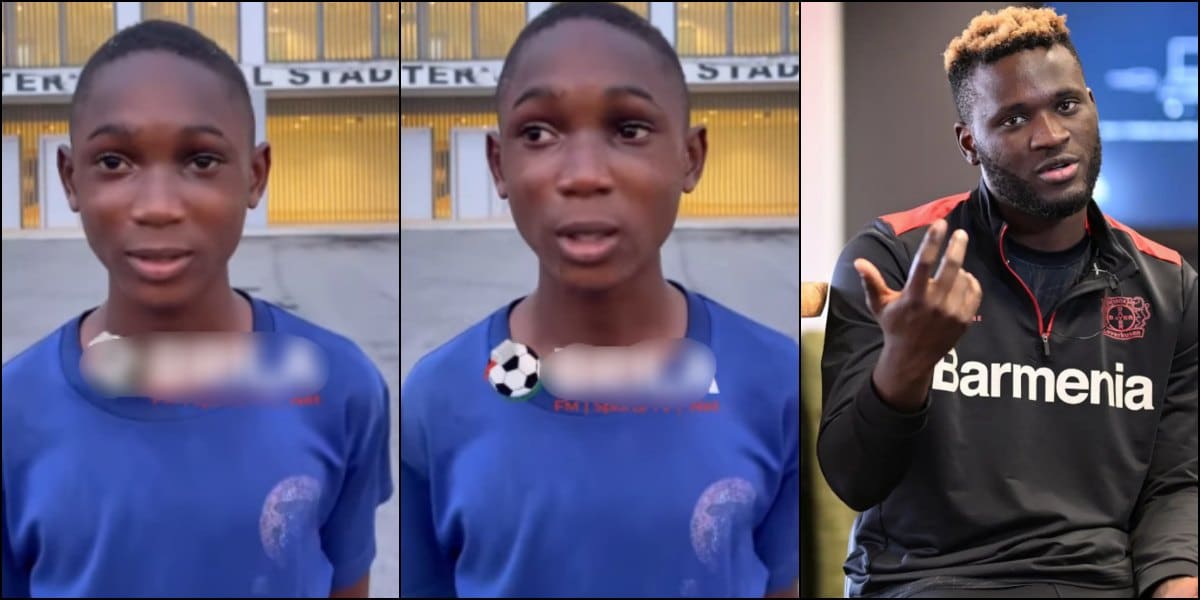 Victor Boniface reacts as 15-year-old boy he gifted his boots sells it for 0