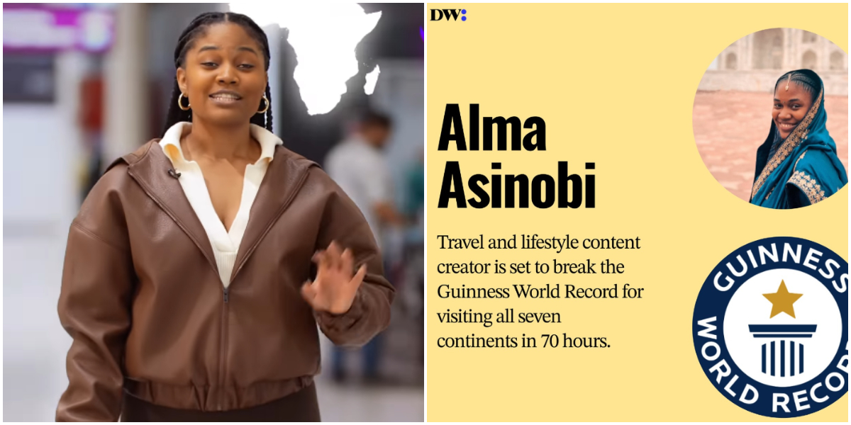 Nigerian Travel Creator Alma Asinobi to embark on 70-hour tour across all continents to break Guinness Records
