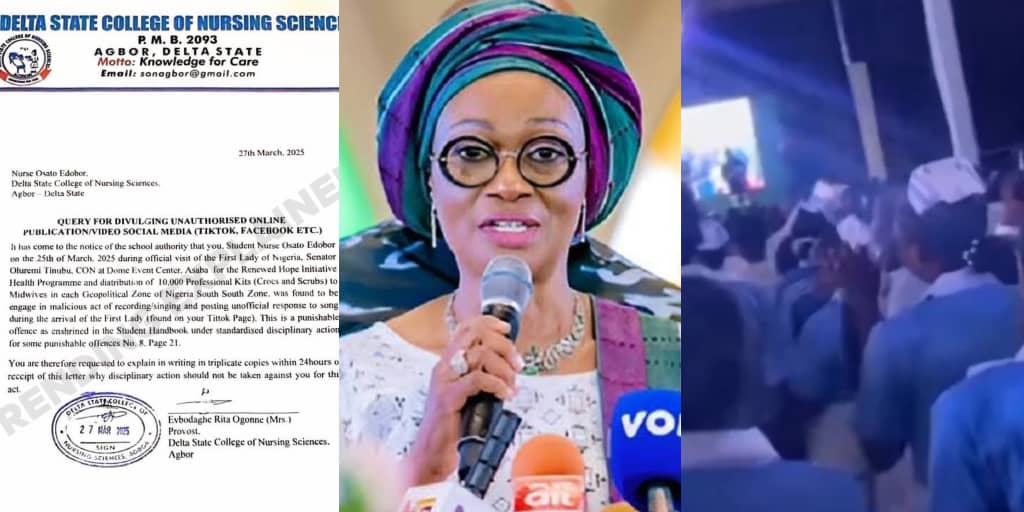 Delta nursing student risks expulsion after refusing to call Remi Tinubu 'mummy'