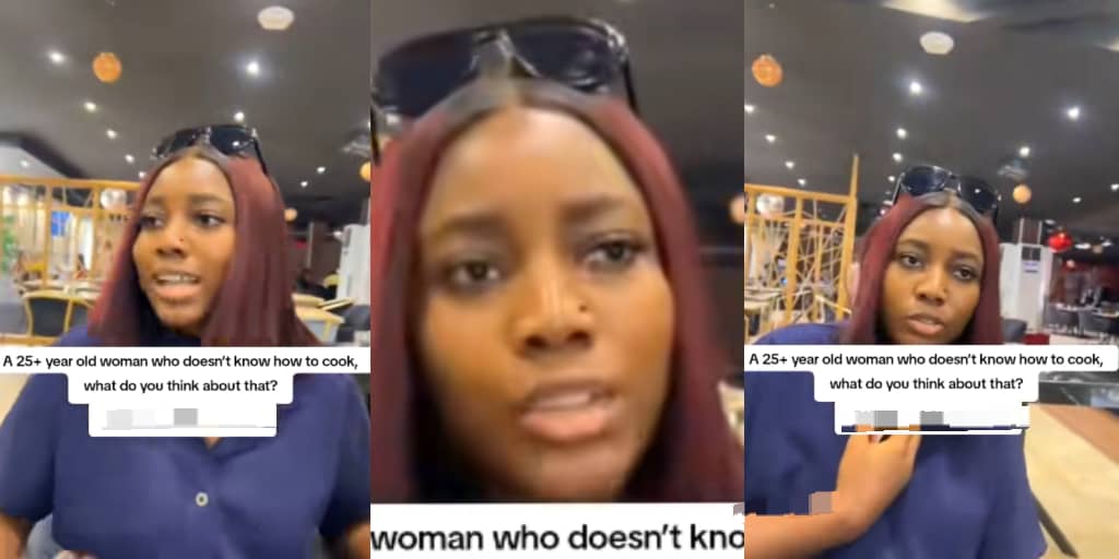 25-year-old lady trends as she admits she lacks cooking skills and won’t learn
