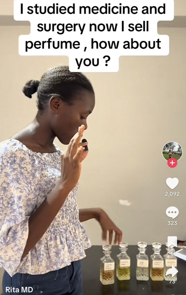 Shock as medical doctor turns perfume seller