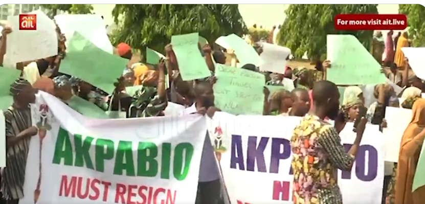 Chaos in Abuja as protesters storm National Assembly, demand justice for Natasha amid Akpabio scandal Chaos in Abuja as protesters storm National Assembly, demand justice for Natasha amid Akpabio scandal