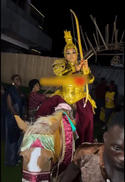 Mercy Aigbe's outfit to a movie premiere sparks reactions