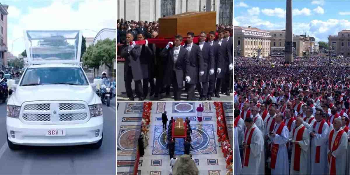 Pope Francis’ coffin arrives in Rome for burial