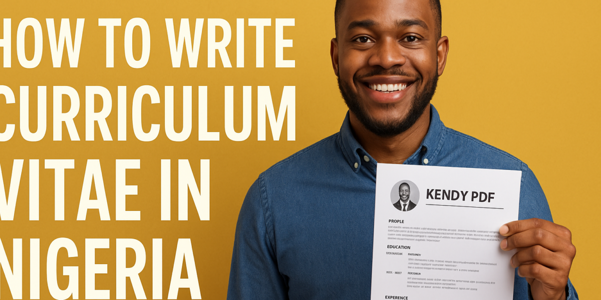 How to write Curriculum Vitae in Nigeria kendy pdf