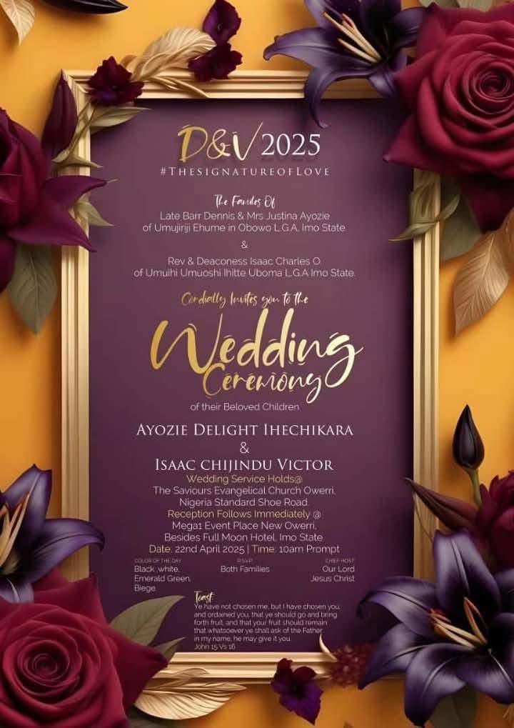 Nigerian lady cancels wedding with her fiancé few weeks to D-Day as she allegedly ditches him for an abroad-based man. 