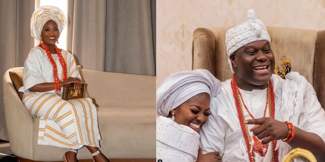 "You fill my life with laughter and unwavering love" - Queen Ashley expresses her love for Ooni of Ife