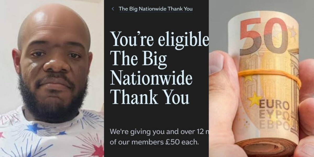 Influencer mocks Nigerian banks after UK bank sends him £50 for 'just banking with them'