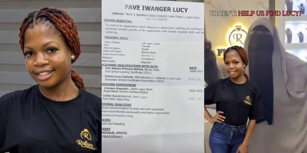 CV of 22-year-old lady who fled with employer's ₦100m jewelry surfaces online