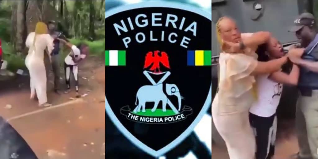 Police officer assault married woman in husband's presence during road dispute