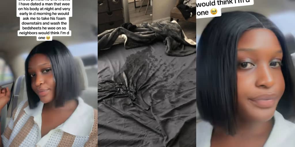 Lady shares experience dating man who bedwets