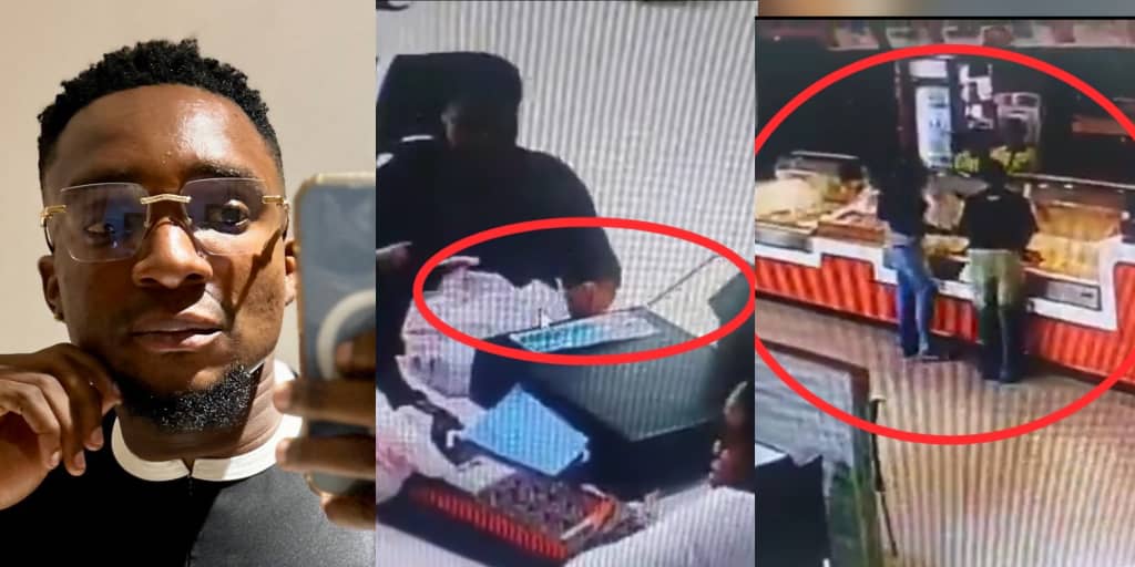 Man rants after visiting restaurant as lady steals his power bank, caught on CCTV