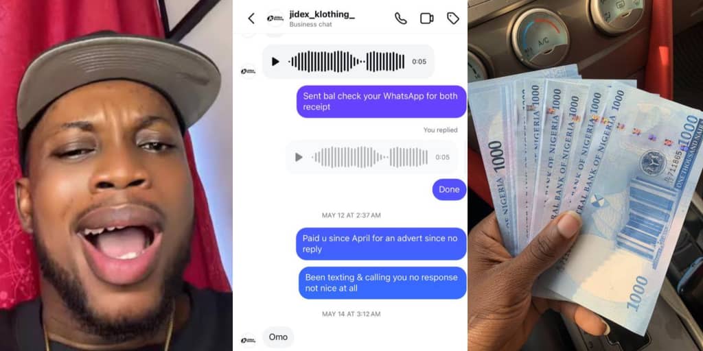 Tiktoker faces backlash for failing to deliver ad job after being paid ₦220k