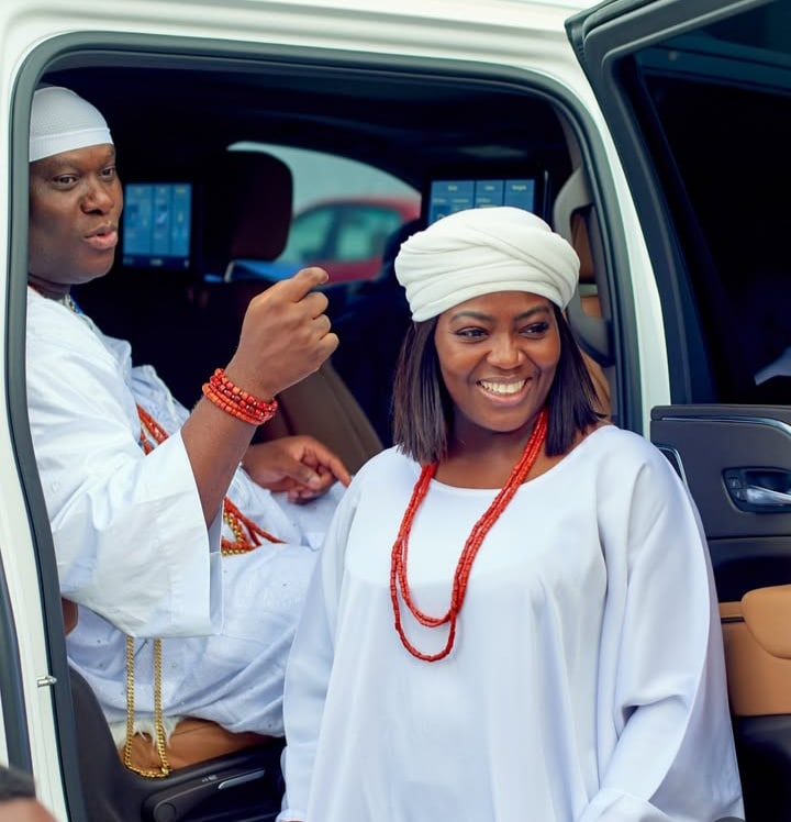 "You fill my life with laughter and unwavering love" - Queen Ashley expresses her love for Ooni of Ife