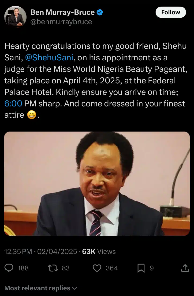Shehu Sani rejects appointment, gives reason
