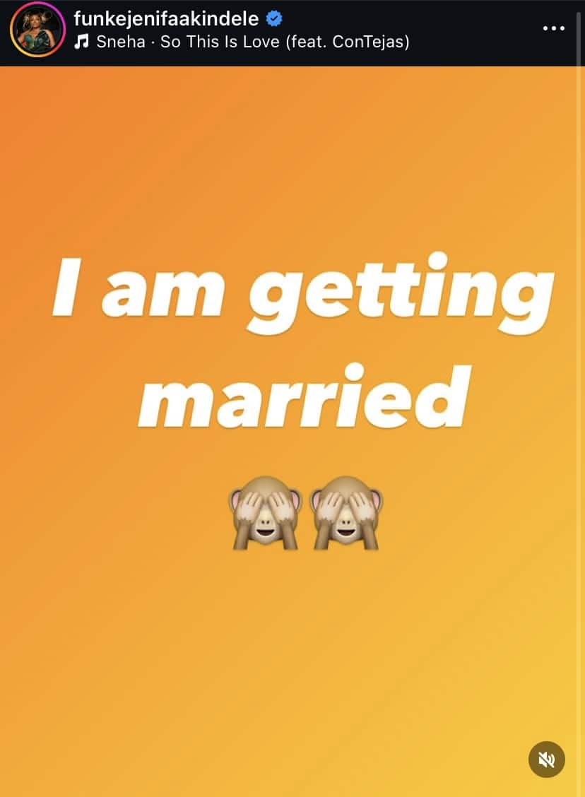 “I’m getting married” - Funke Akindele stuns fans with marriage announcement
