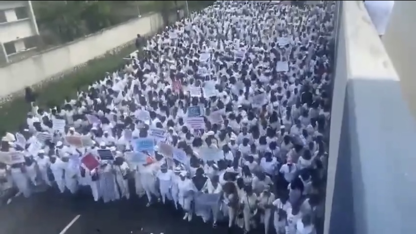 No more Fubara: Drama as pro-emergency rule protest breaks out Rivers