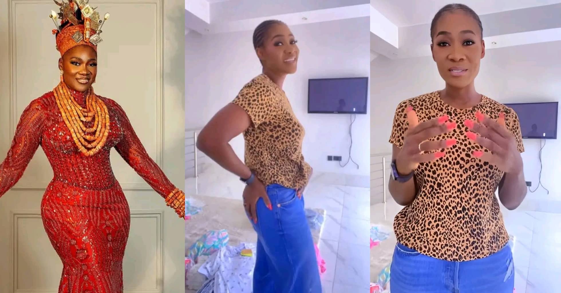 Concerns trail Mercy Johnson's new body physique