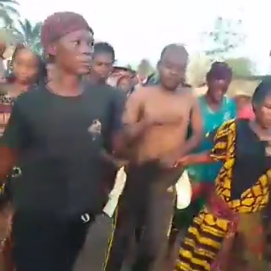 Enugu women parade alleged spy of Fulani herdsmen