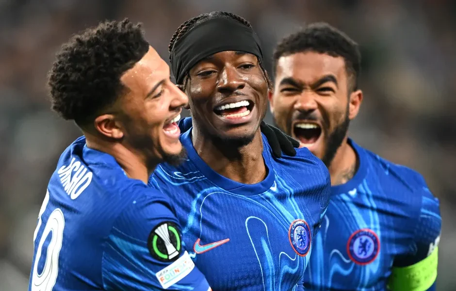 Conference League: Madueke bags brace as Chelsea thrash Legia Warsaw 3-0