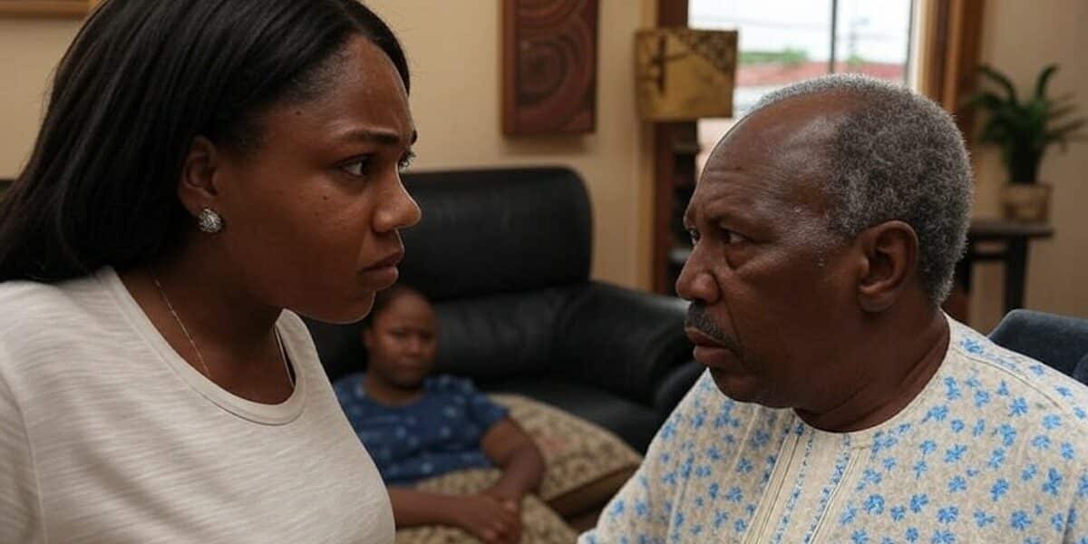 Lady publicly ridicules her father, accuses him of favoring only sons