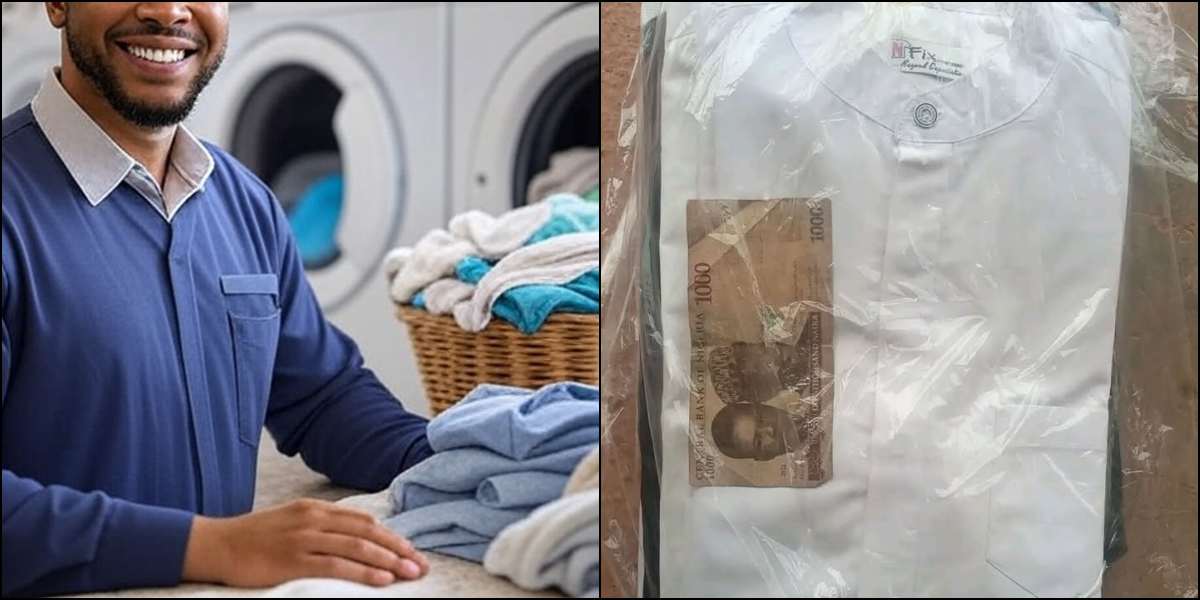 Man shocked as dry cleaner returns cash found in his clothes